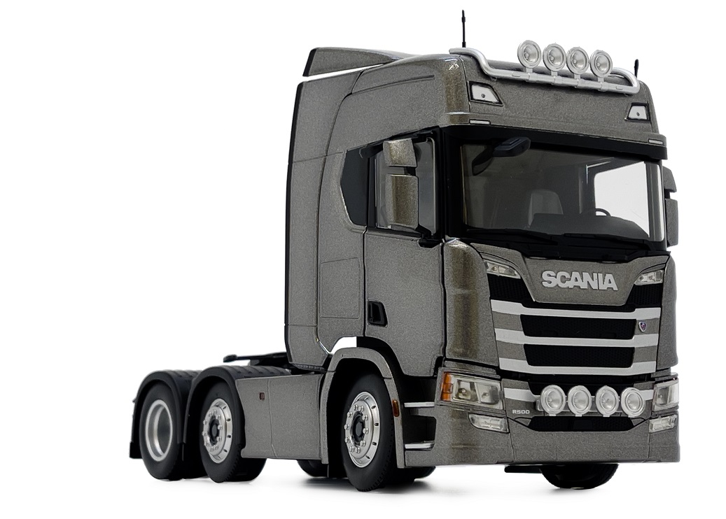 Scania R500 6x2 Donkergrijs - 1:32